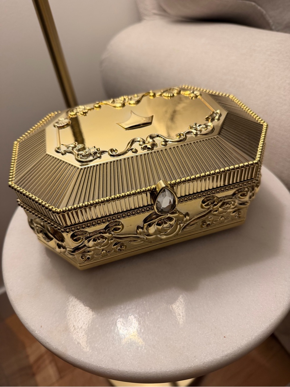 Disney Princess Gold Jewelry Box